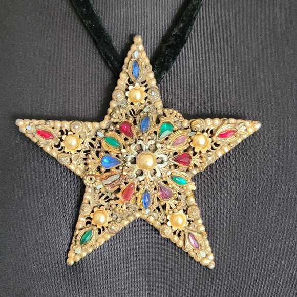 Vintage Necklace from 1940's film Alexander Korda's Theif of Bagdad Star - Picture 1 of 4